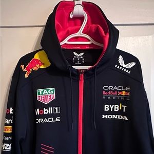 NWOT Red Bull Racing F1 Men's 2023 Team Full Zip Hooded Sweatshirt Men’s XXL